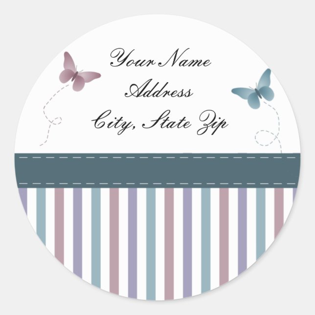 Butterflies Address Stickers (Front)