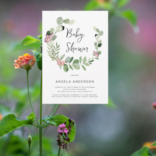 Butterflies All Around II Baby Shower Invitation