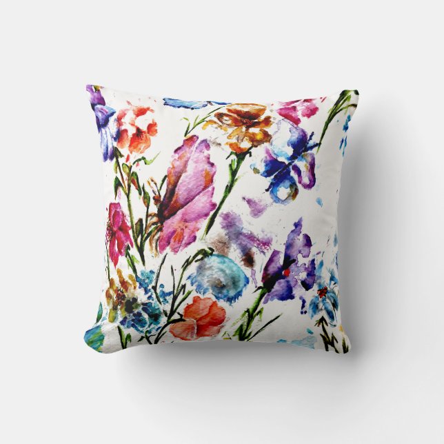 BUTTERFLIES AND BLOOMS CUSHION (Front)