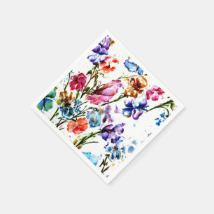 BUTTERFLIES AND BLOOMS PAPER NAPKINS