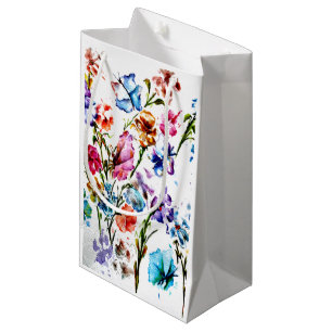 BUTTERFLIES AND BLOOMS SMALL GIFT BAG