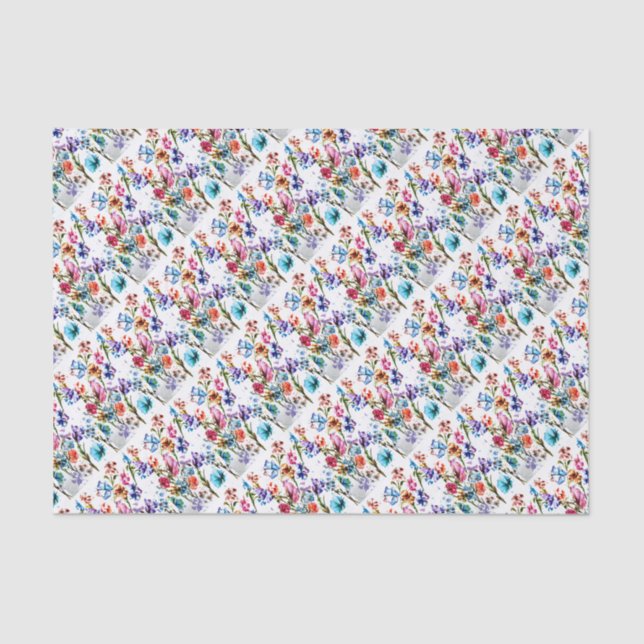 BUTTERFLIES AND BLOOMS TISSUE PAPER (Front)