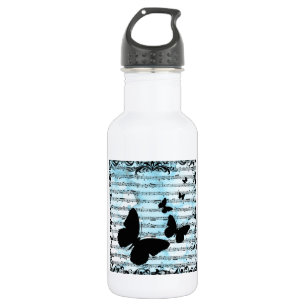 Butterflies and Blue Notes 532 Ml Water Bottle