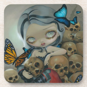 "Butterflies and Bones" Coaster