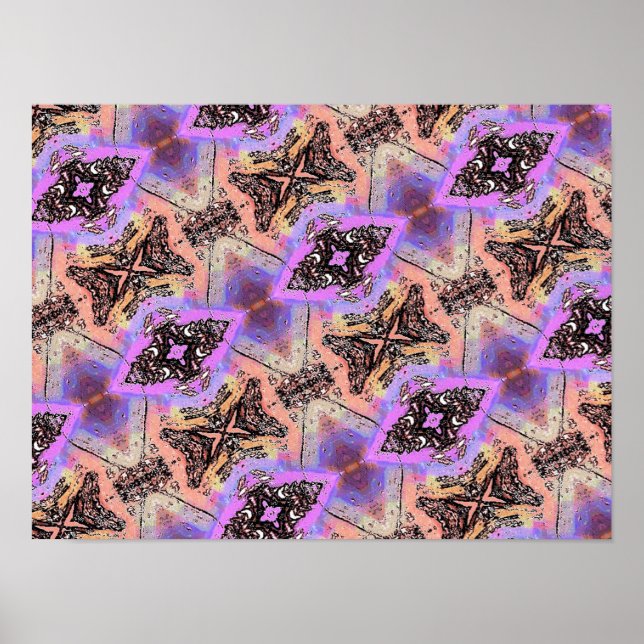 BUTTERFLIES AND BUGS ABSTRACT PATTERN POSTER (Front)