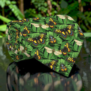Butterflies and Bugs Pattern Custom Necktie