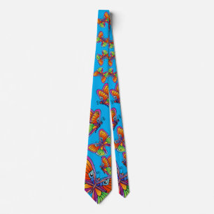 Butterflies and Butterflies Tie