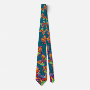 Butterflies and Butterflies Tie