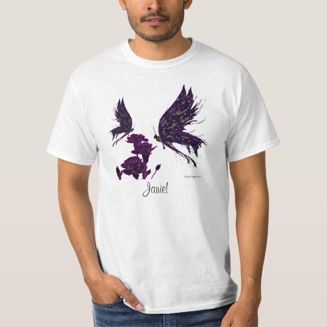 Butterflies and Carnations T-Shirt (Front)