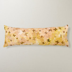 Butterflies and Daisies by Shirley Taylor Body Cushion