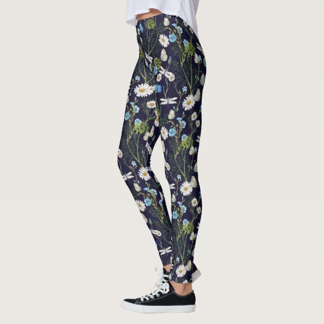 Butterflies and Dragons Flies Leggings (Left)