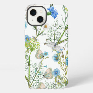Butterflies and Dragons Flies with Flowers iPhone 13 Case