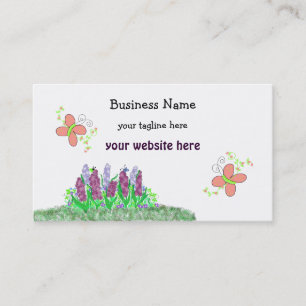 Butterflies and Flowers Business Card