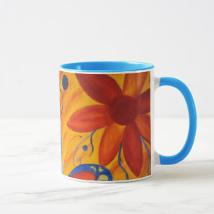 butterflies and flowers Ceramic Mug