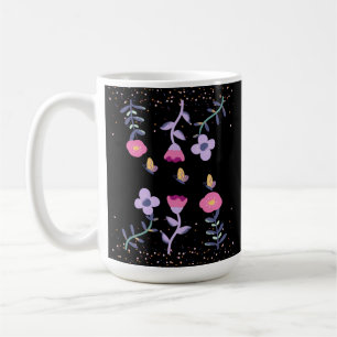 butterflies and flowers coffee mug