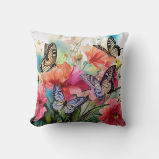 Butterflies and Flowers Cushion