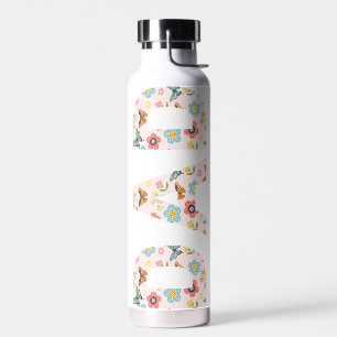 Butterflies and flowers Dad Water Bottle