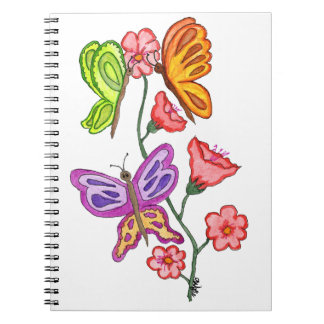 Butterflies and Flowers Notebook