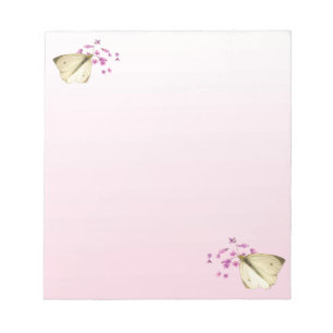 Butterflies and Flowers Notepad