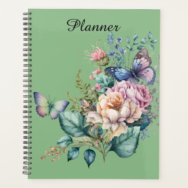 Butterflies and Flowers Planner (Front)