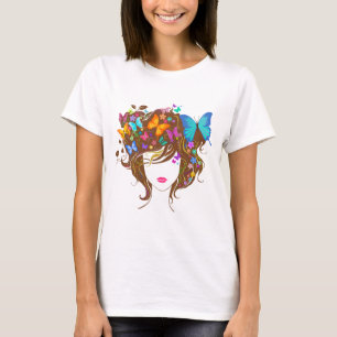Butterflies and Flowers T-Shirt