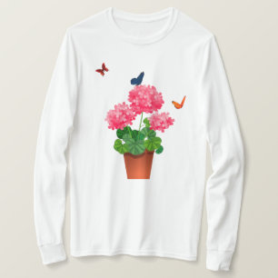Butterflies and Flowers T-Shirt