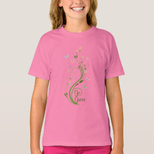Butterflies and Green Vine T-Shirt