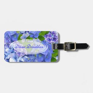Butterflies and Hydrangeas Luggage Tag
