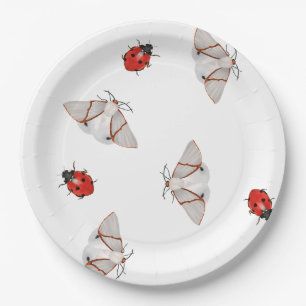 Butterflies and ladybugs  paper plate