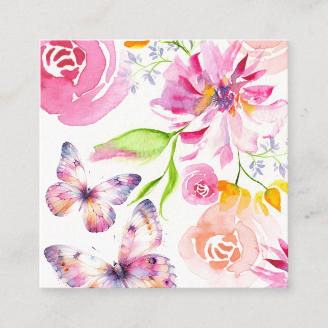 Butterflies and Lullabies Registry Enclosure Card (Front)