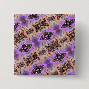 BUTTERFLIES AND MOTHS 15 CM SQUARE BADGE