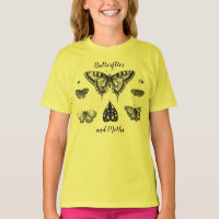 Butterflies and Moths Vintage Print