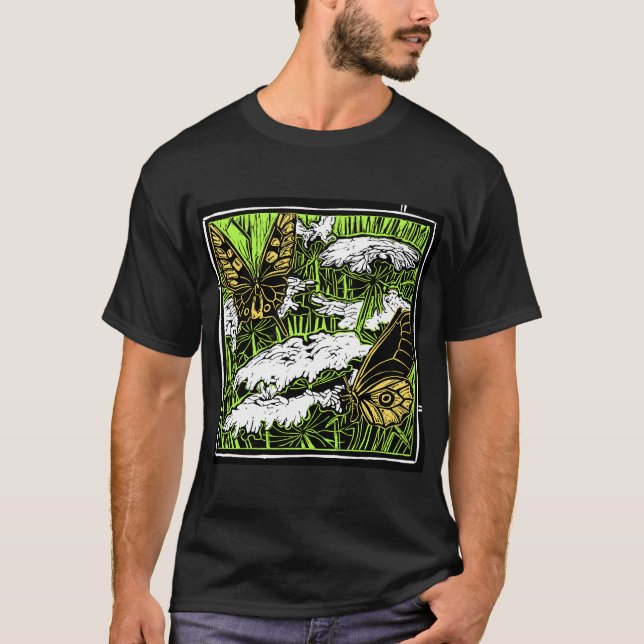 Butterflies and Queen Anne's Lace T-Shirt (Front)