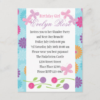 Butterflies and Roses Invitation