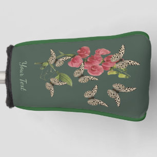 Butterflies And Sweet Pea Flower  Golf Head Cover