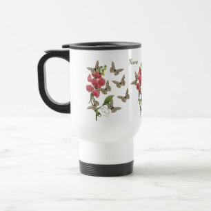 Butterflies And Sweet Pea Flower       Travel Mug