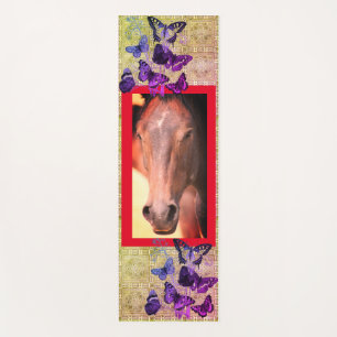 BUTTERFLIES AND WILD HORSE OF UTAH YOGA MAT