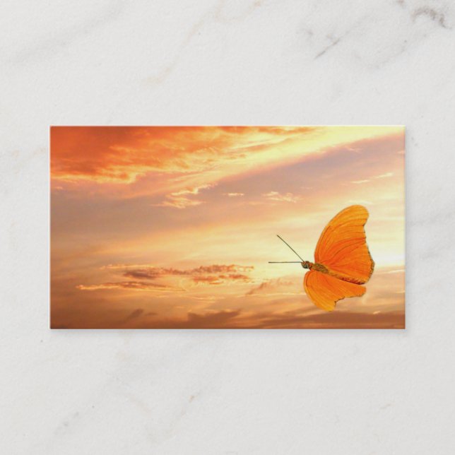 Butterflies are free business card (Front)