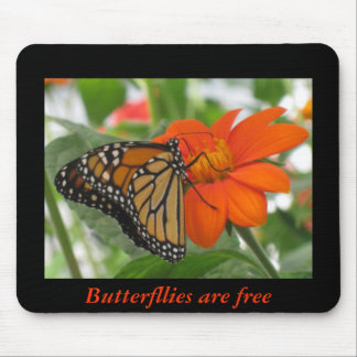 Butterflies are free mouse mat