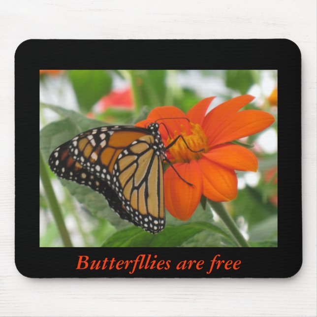 Butterflies are free mouse mat (Front)