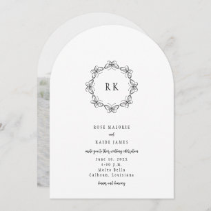 Butterflies Around Wedding Invitation