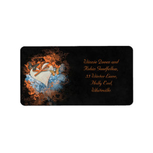 Butterflies at Samhain Handfasting Address Labels