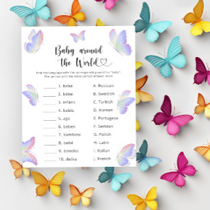 Butterflies - Baby around the world game