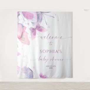 Butterflies Baby Shower Tapestry