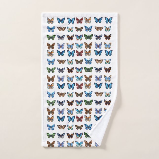 Butterflies Bath Towel Set (Hand Towel)