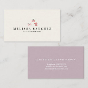Butterflies Beauty Eyelashes Salon  Business Card