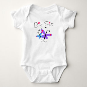 Butterflies Big Sis Baby Bodysuit