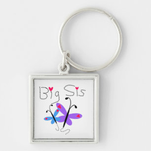 Butterflies Big Sis Gifts Key Ring