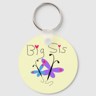 Butterflies Big Sister Tshirts and Gifts Key Ring