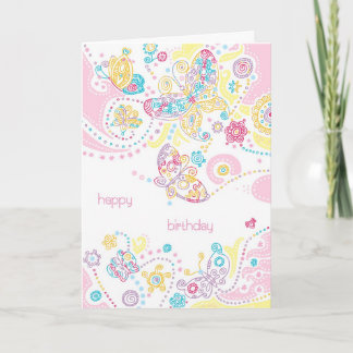 Butterflies Birthday Card